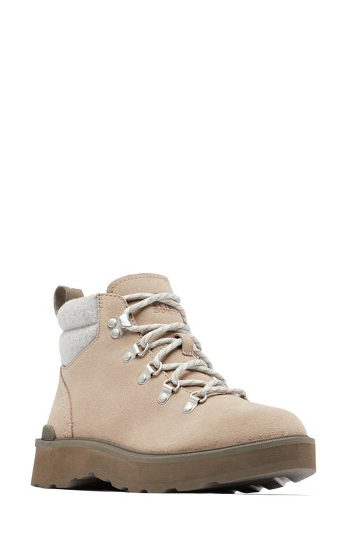 Shop Sorel Hi-line Cozy Lace-up Hiking Boot In Omega Taupe/major