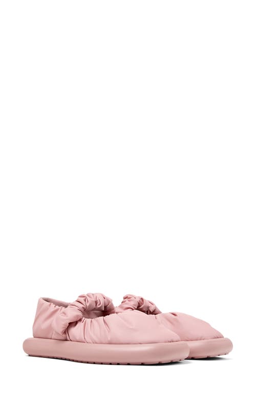 Camper Mary Jane Wave Ballet Flats In Medium Pink