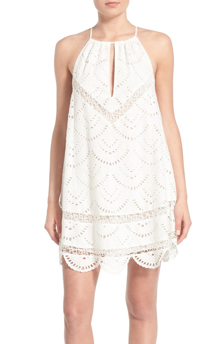 Lovers + Friends 'Under the Sun' Eyelet Trapeze Dress | Nordstrom