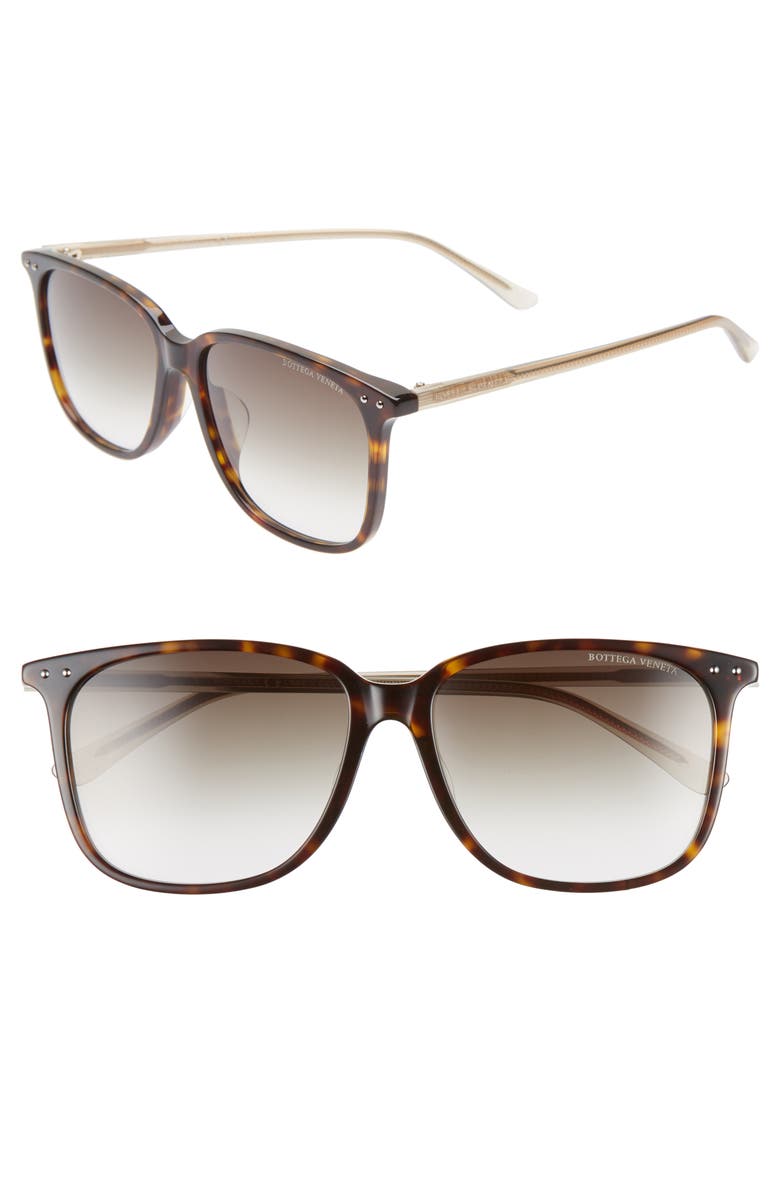 Bottega Veneta 58mm Gradient Square Sunglasses | Nordstrom