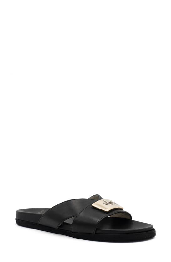 Shop Amalfi By Rangoni Bardolino Slide Sandal In Black