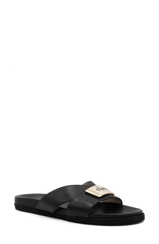 Amalfi By Rangoni Bardolino Slide Sandal In Black