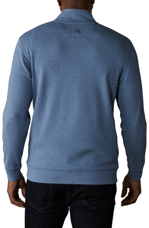 The Normal Brand Puremeso Mock Neck Top In Slate Blue