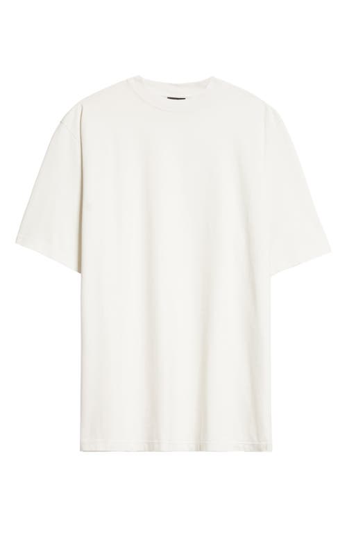 Balenciaga Large Fit Crystal Logo T-shirt In White