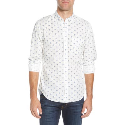 Bonobos Slim Fit Floral Button-Down Sport Shirt, Blue