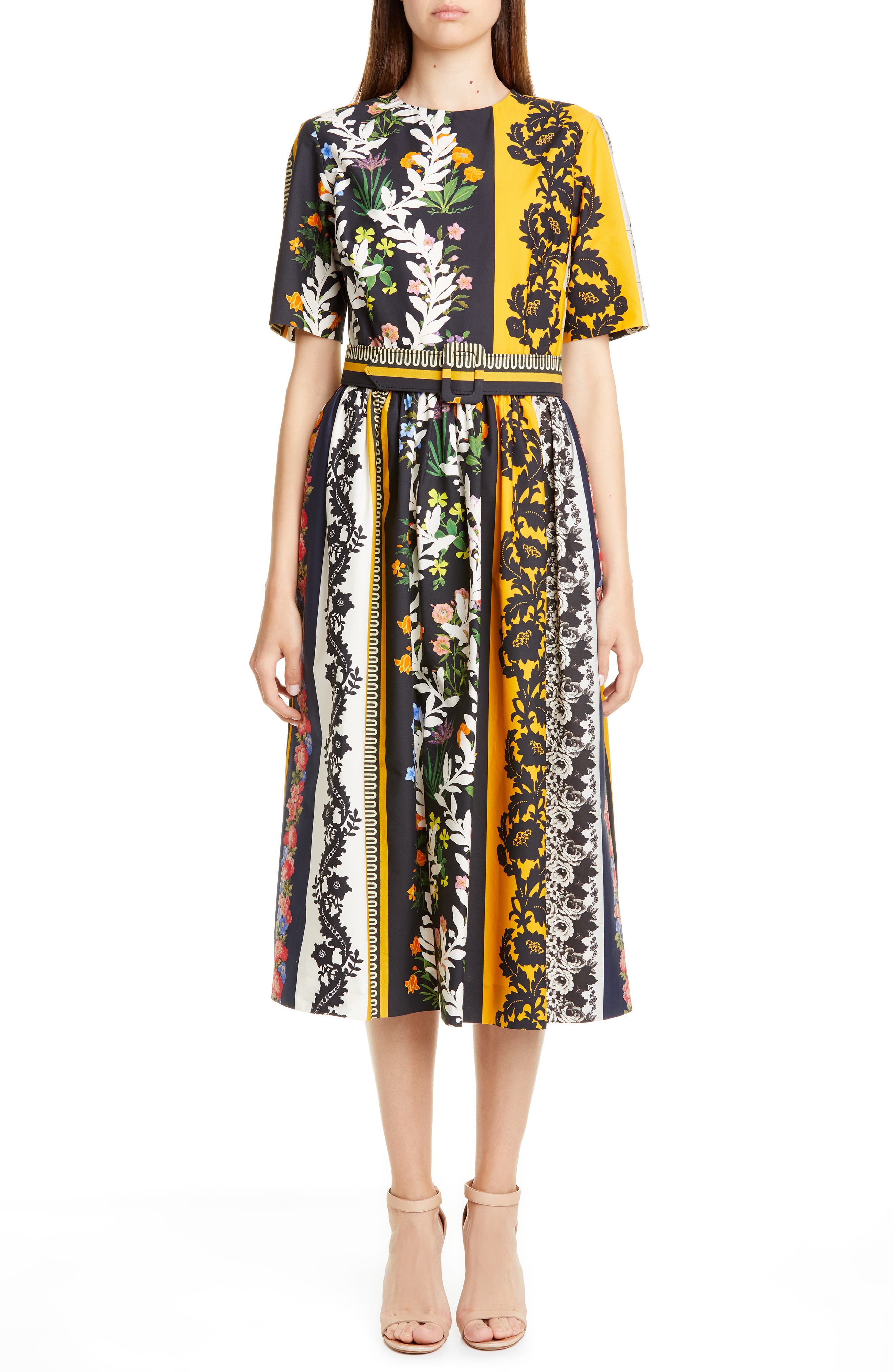 oscar de la renta midi dress