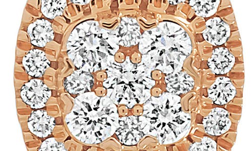 Bony Levy Mika Diamond Halo Stud Earrings In 18k Rose Gold