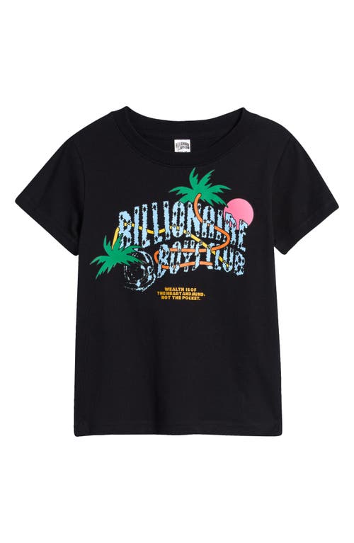 Shop Billionaire Boys Club Kids' Utopia Arch Cotton Graphic T-shirt In Black