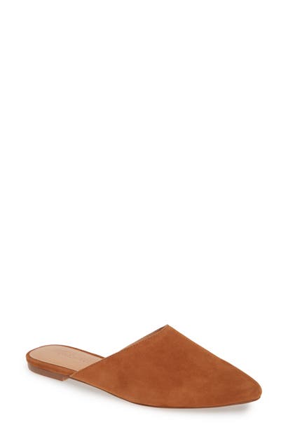 Madewell Remi Mule In English Saddle Suede