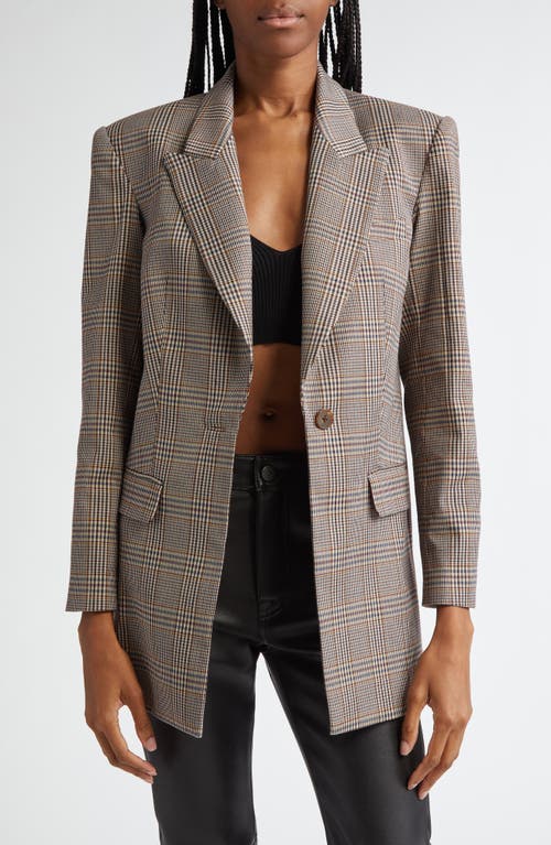 Shop Ramy Brook Deon Glen Plaid Blazer In Pinot Noir Phoenix