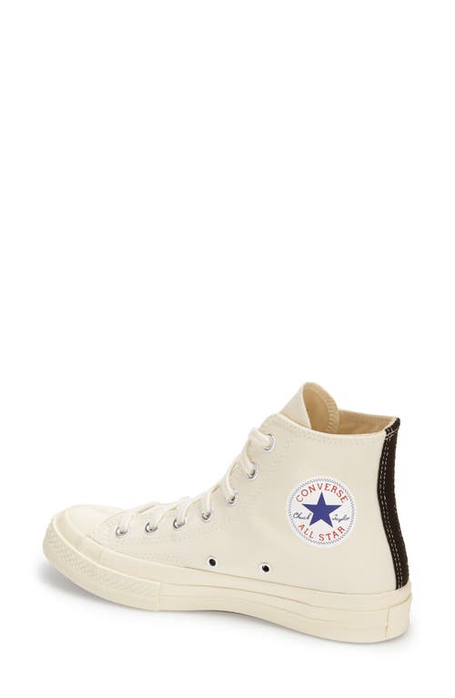 Shop Comme Des Garçons Play X Converse Chuck Taylor® Hidden Heart High Top Sneaker In Beige