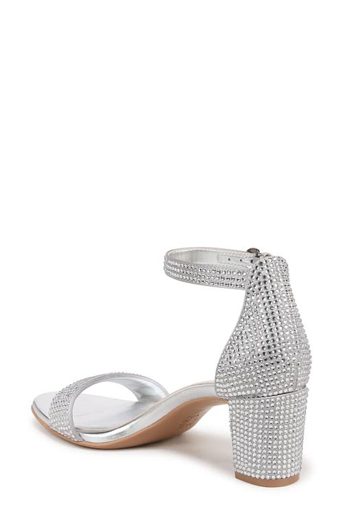 Naturalizer Vera Glitz Ankle Strap Sandal In Silver
