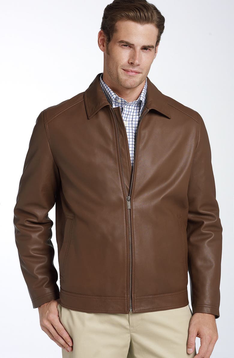 Façonnable Lambskin Leather Jacket | Nordstrom