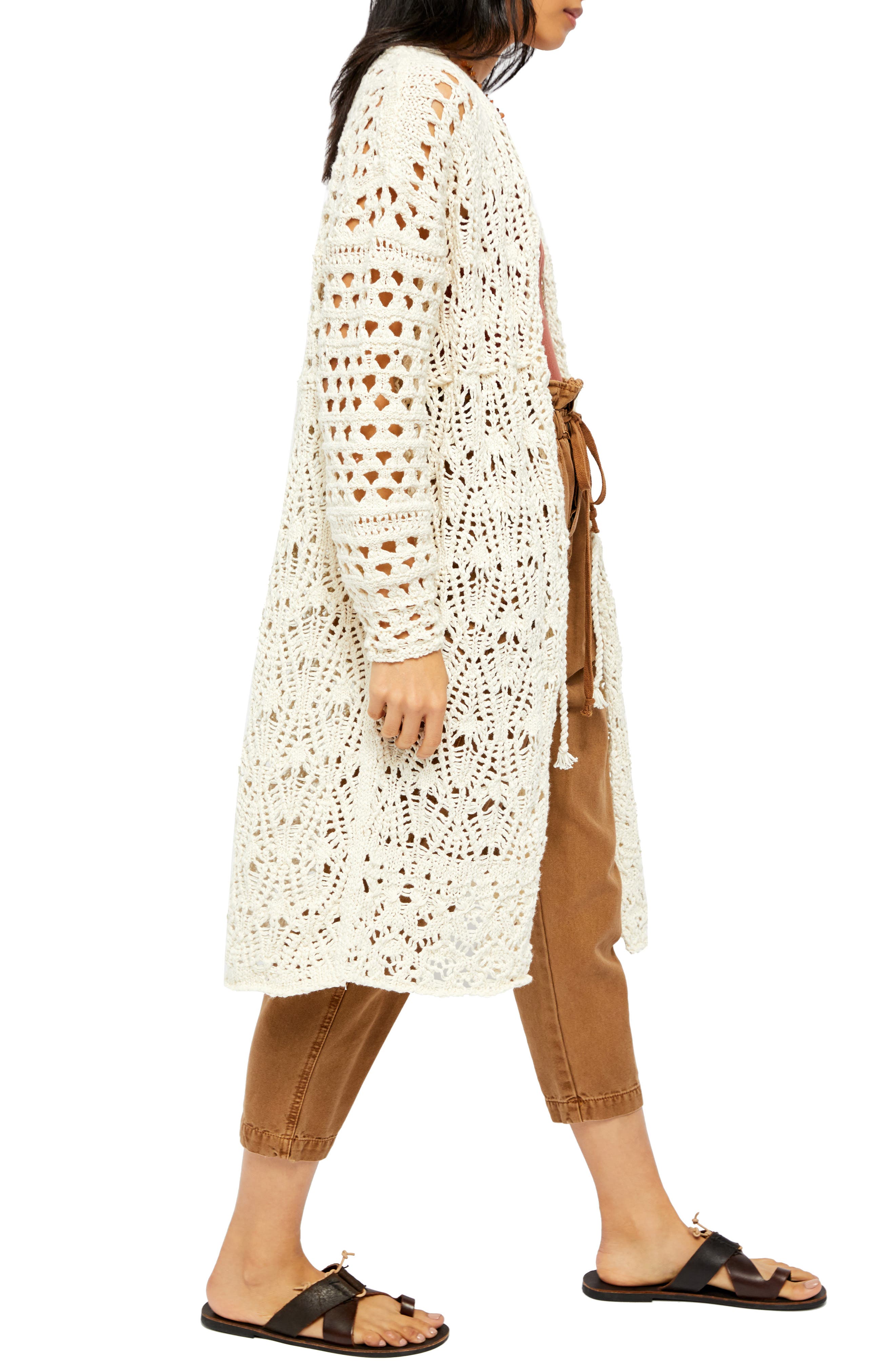 free people sweet talker crochet cardi