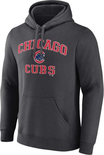 Chicago Cubs Fanatics Branded Official Logo T-Shirt - Heathered Gray