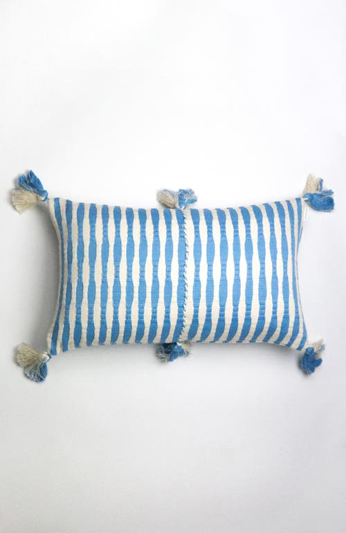 Archive New York Striped Antigua Pillow In Sky Blue
