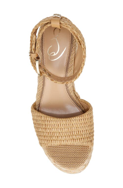 Sam Edelman April Platform Wedge Espadrille Sandal In Sand
