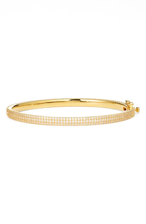 Nordstrom Pavé Cubic Zirconia Bangle In Clear- Gold