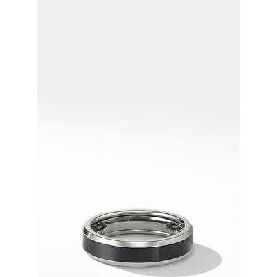 David Yurman Beveled Titanium Band Ring