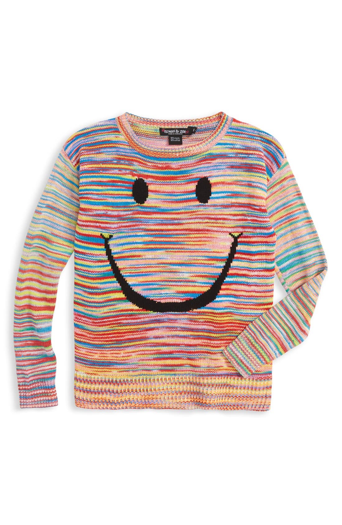 Flowers by Zoe Smiley Space Dye Sweater (Toddler Girls & Little Girls) Nordstrom