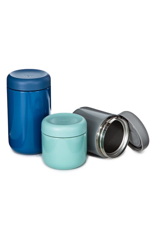 Berghoff Leo 3-piece Food Container Set In Blue Multicolor