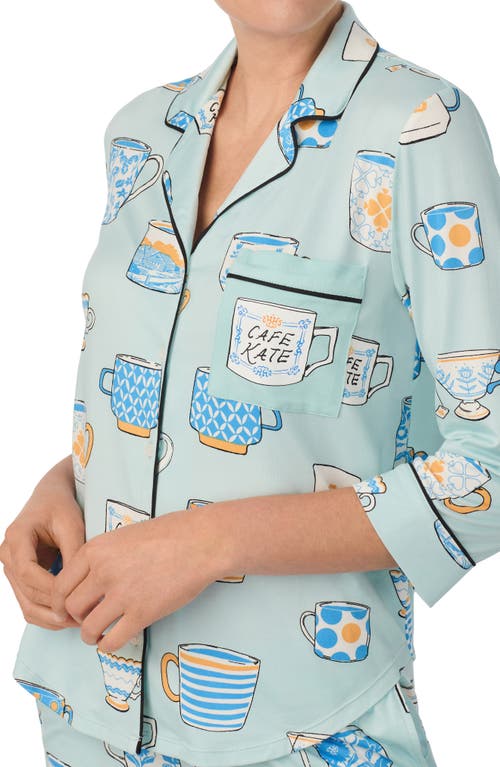 Shop Kate Spade New York Print Pajamas In Blue Multi