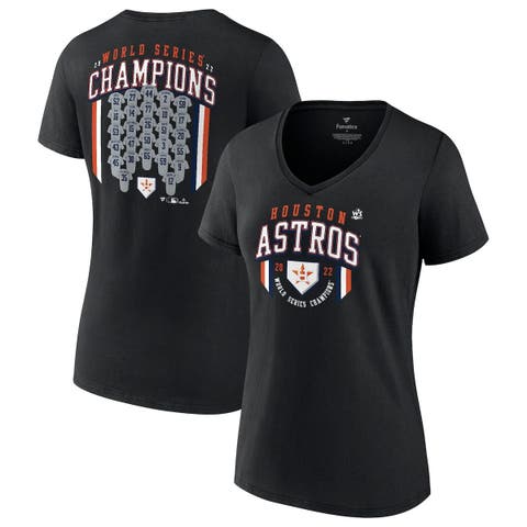 Houston Astros Fanatics Branded Women's Ultimate Style Raglan V-Neck T-Shirt  - Navy