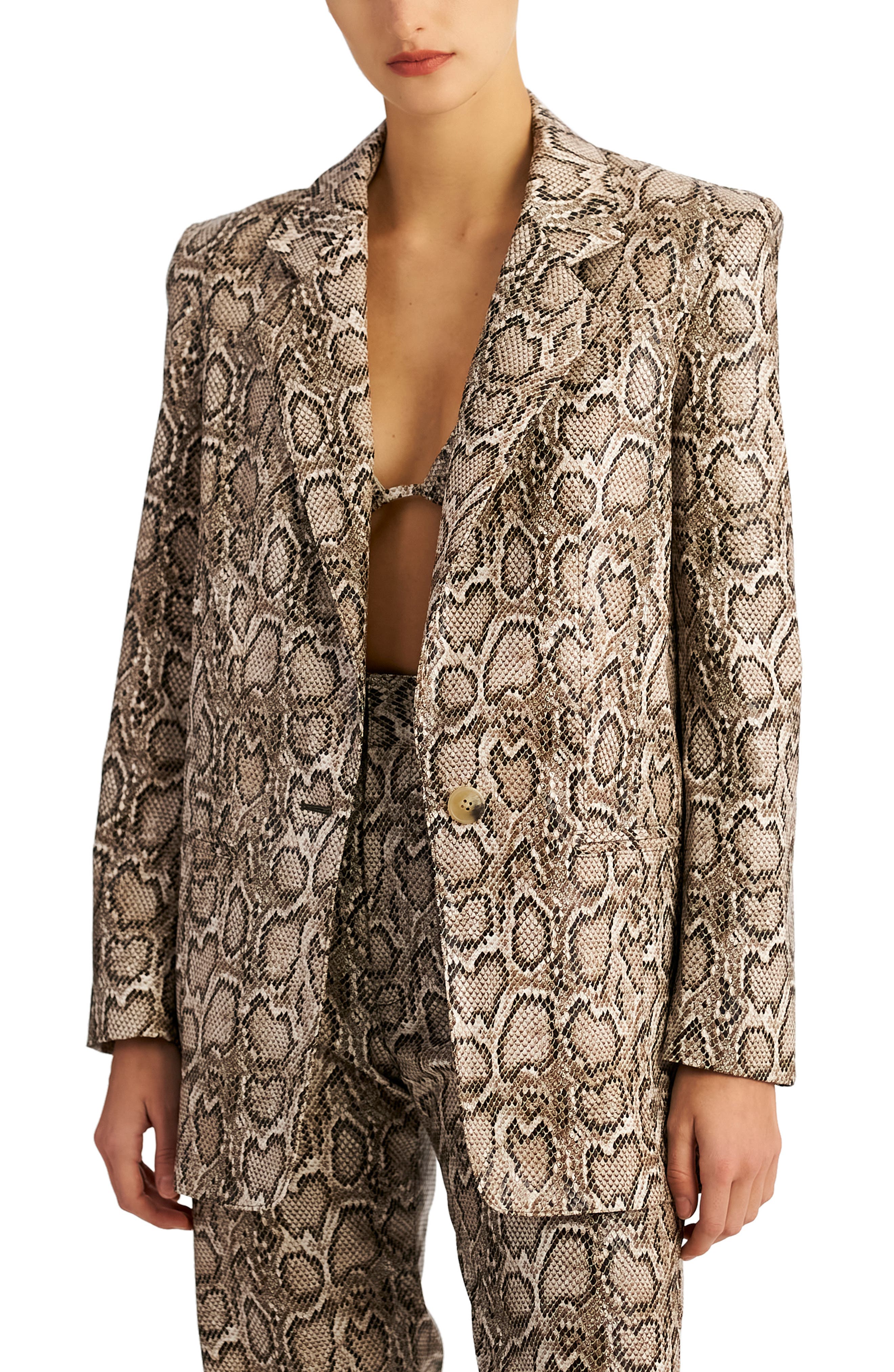 snake print jackets