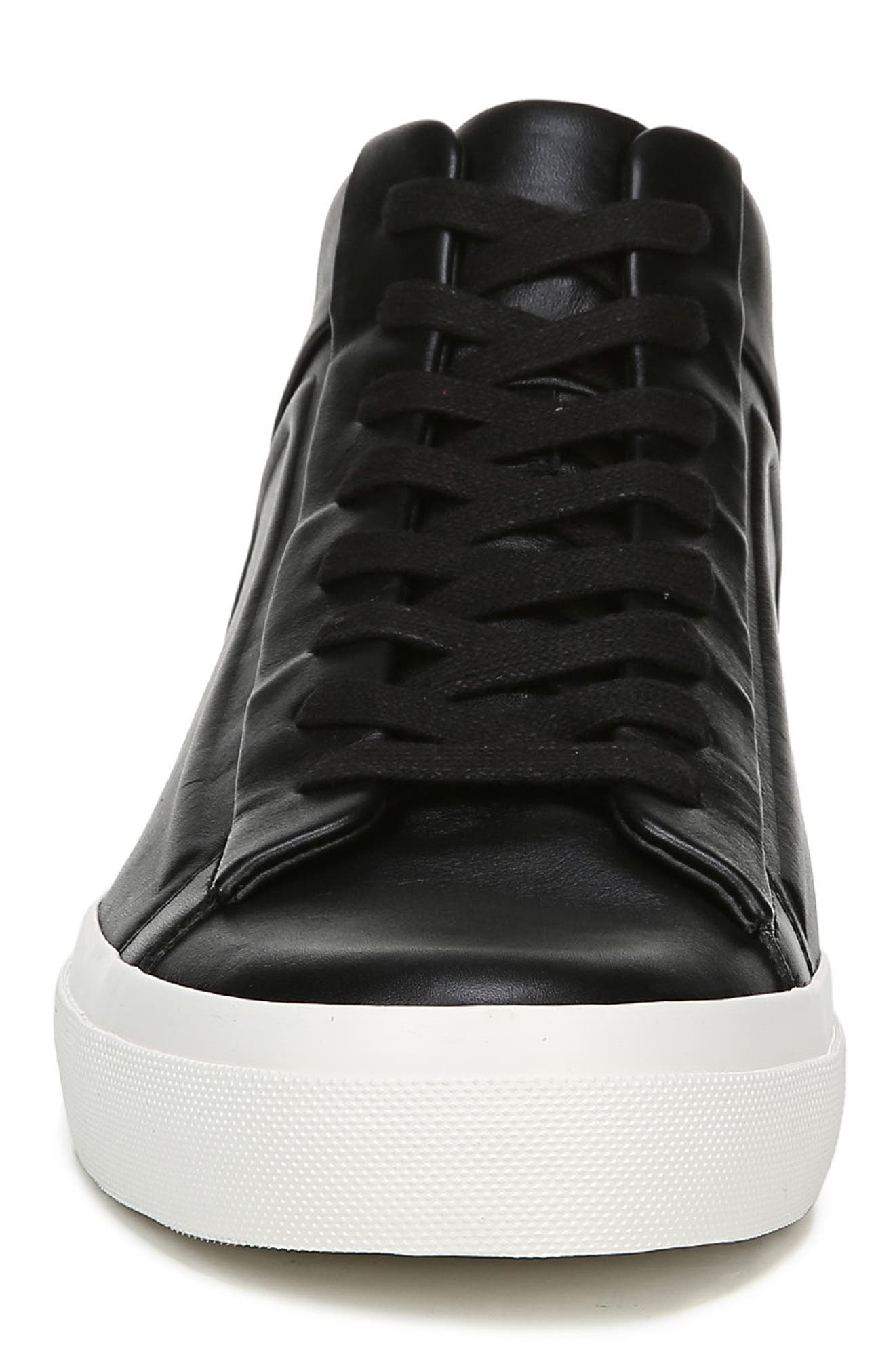 vince black high top sneakers