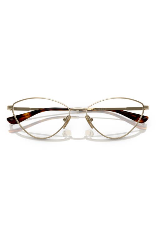 Vogue 53mm Irregular Optical Glasses In Pale Gold