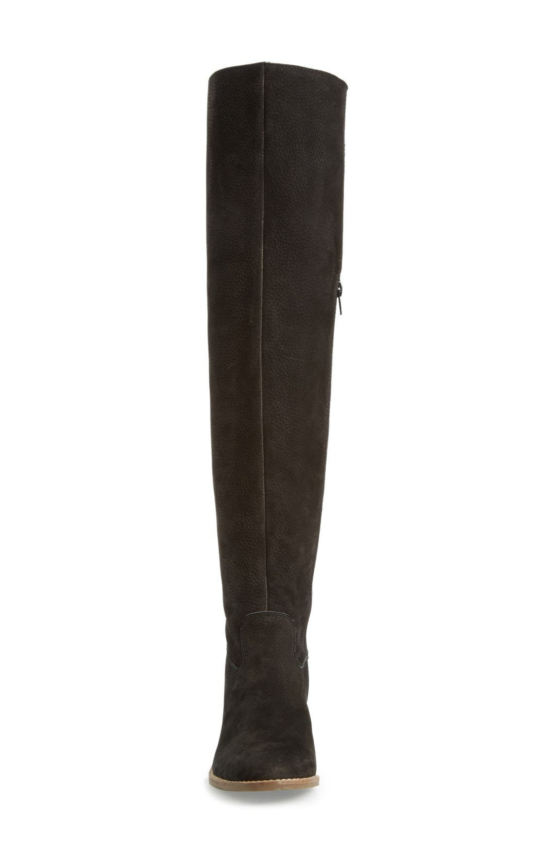 lucky brand over the knee suede boots