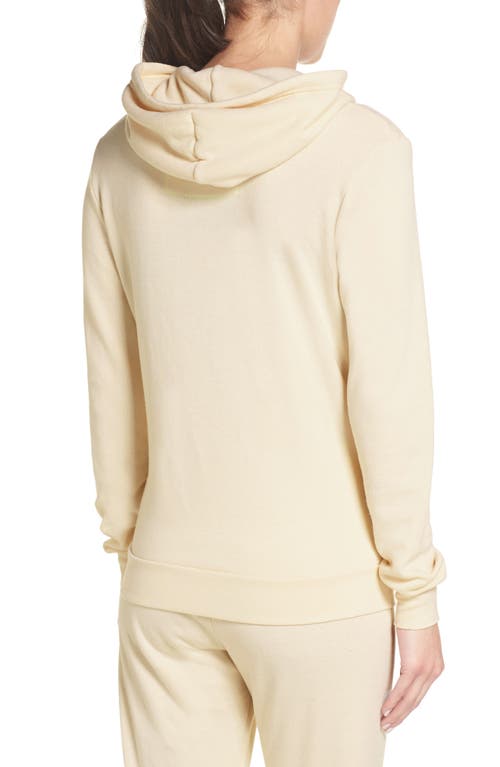 Aviator Nation 5-stripe Zip Hoodie In Vintage White/rainbow