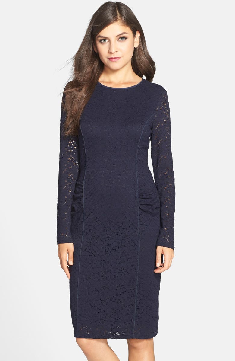 Vince Camuto Long Sleeve Lace Sheath Dress | Nordstrom