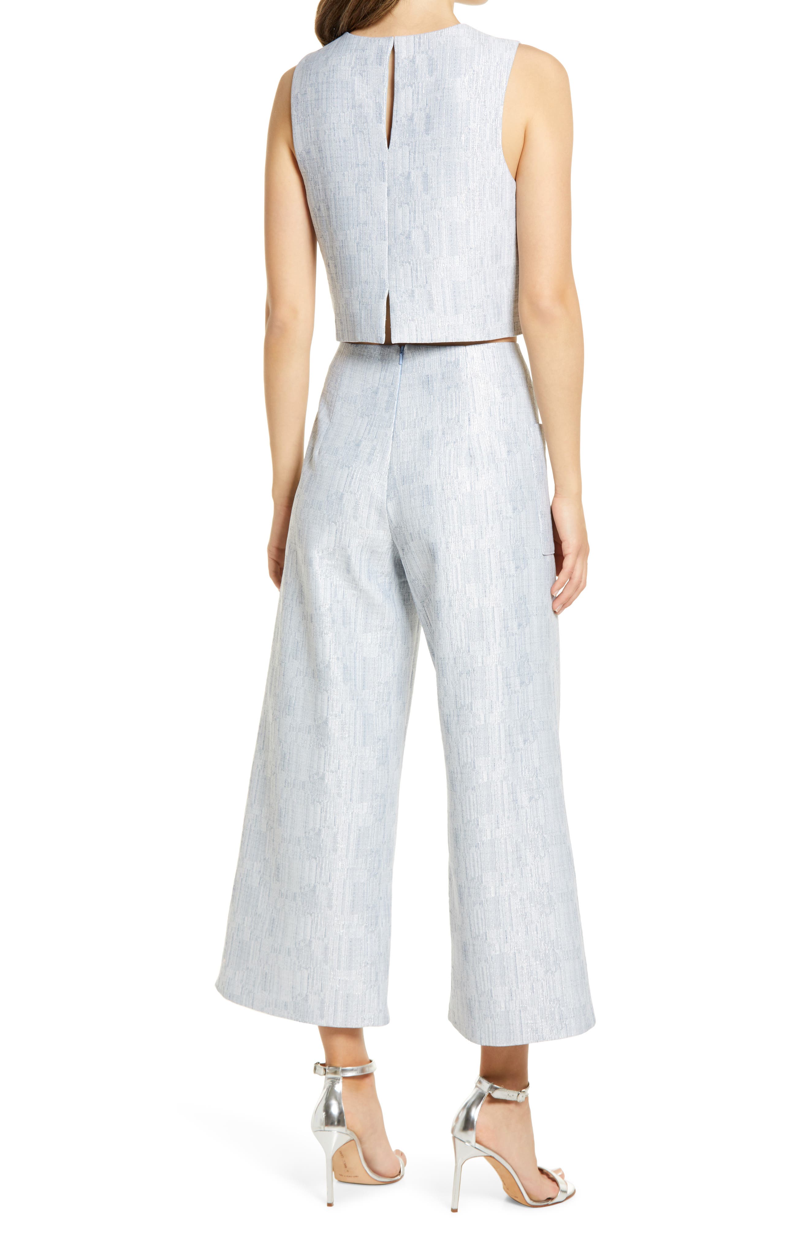 two piece white romper