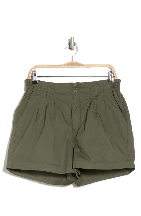 Shop Sanctuary Sienna Pleated Shorts In Pine Green