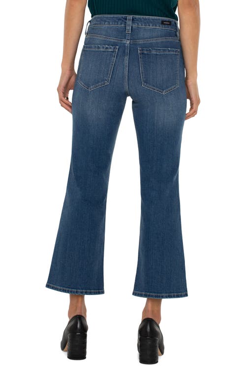 Shop Liverpool Hannah Crop Flare Jeans In Forest Hills