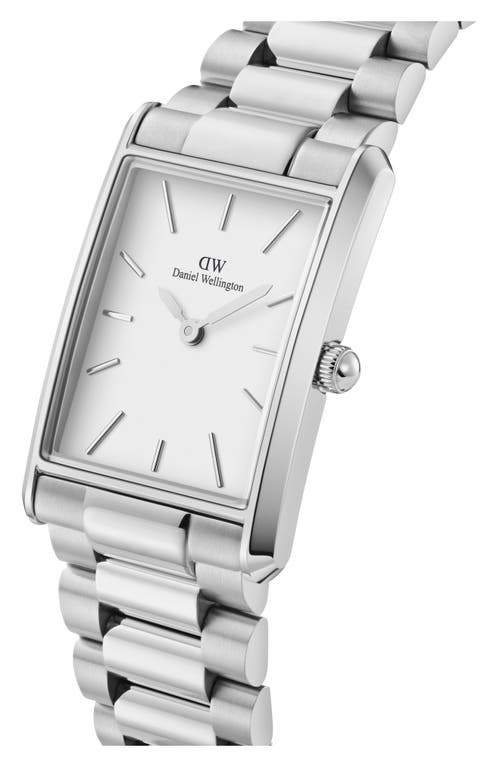 Shop Daniel Wellington Tank Collection Bracelet Watch, 32mm X 22mm In Silver