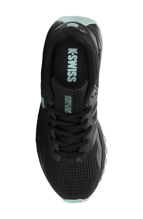 Shop K-swiss Tubes Sport Running Shoe In Black/eggshell Blue