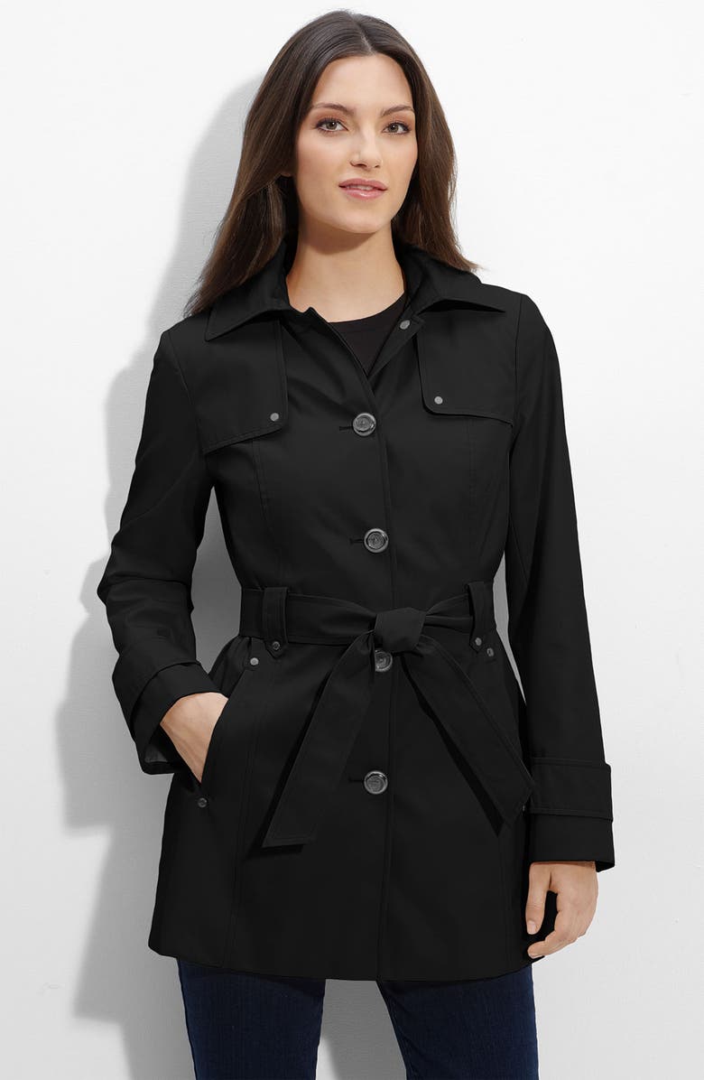 Calvin Klein Hooded A-Line Trench | Nordstrom