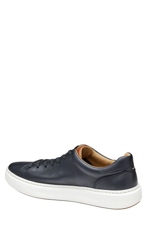 Johnston & Murphy Men's Anders Lace-to-toe Sneakers In Black Full Grain