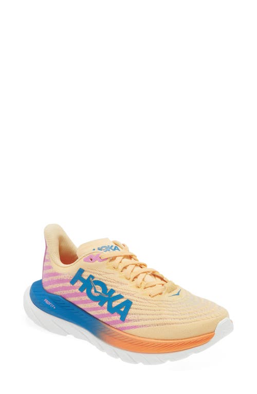HOKA Mach 5 Running Shoe in Impala /Cyclamen