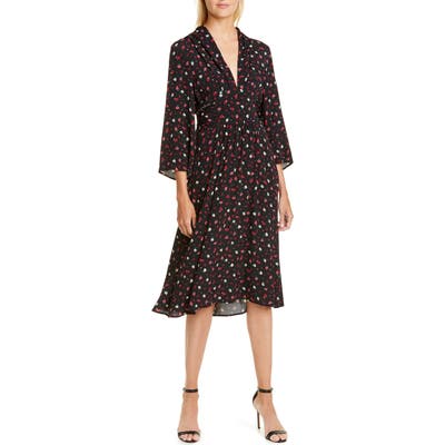 Ba & sh Lilia Floral Dress, Black