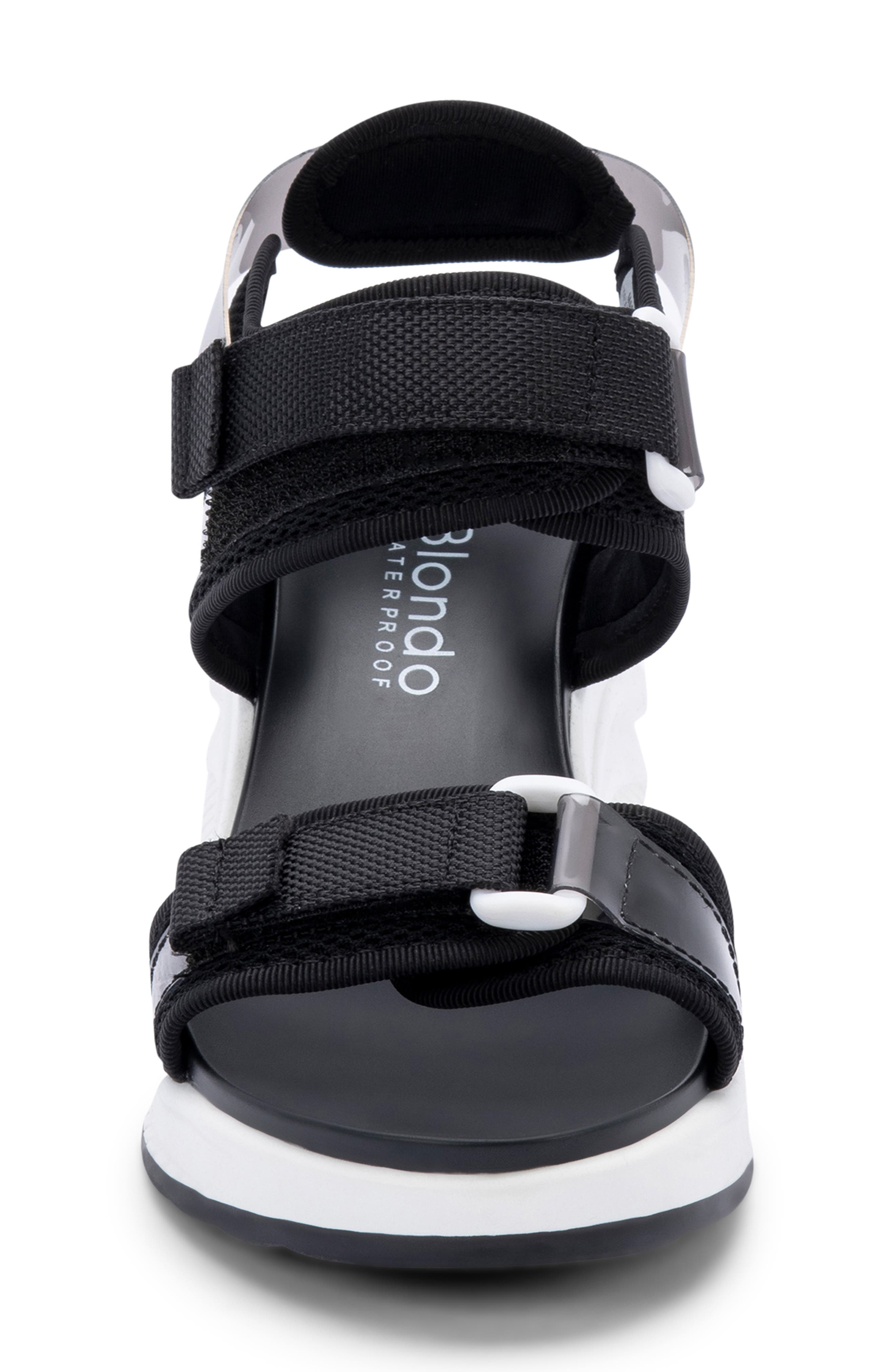 black waterproof sandals