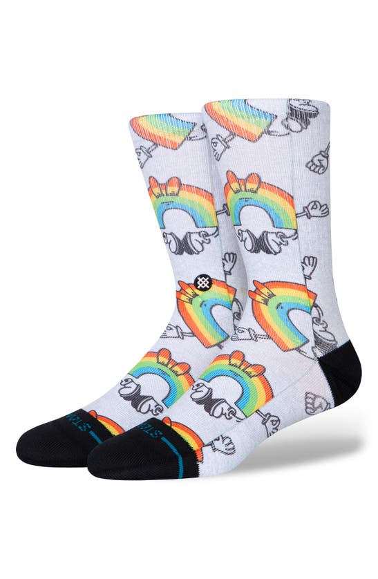 Shop Stance Vibeon Rainbow Crew Socks