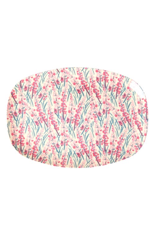 Rice by Rice Set of Four Oblong Melamine Plates in Floral Field at Nordstrom, Size Medium