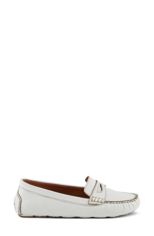 Spring Step Audette Penny Loafer In White
