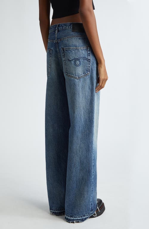 Shop R13 Darcy Loose Jeans In Barter Indigo