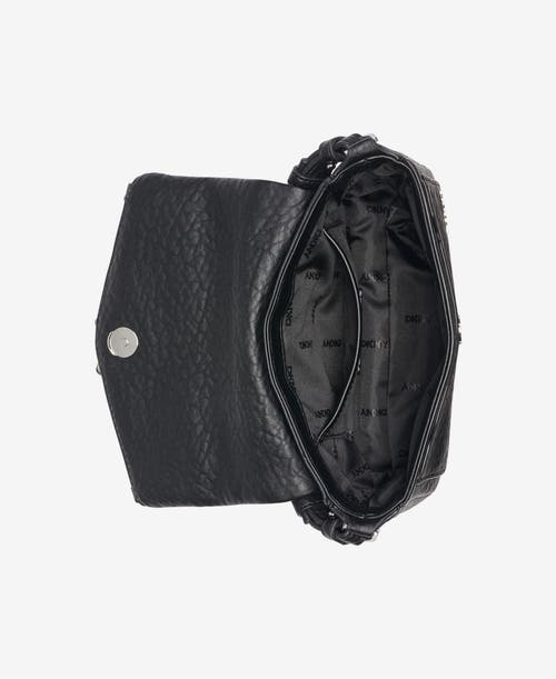 Dkny Taryn Small Messenger Crossbody In Black/silver