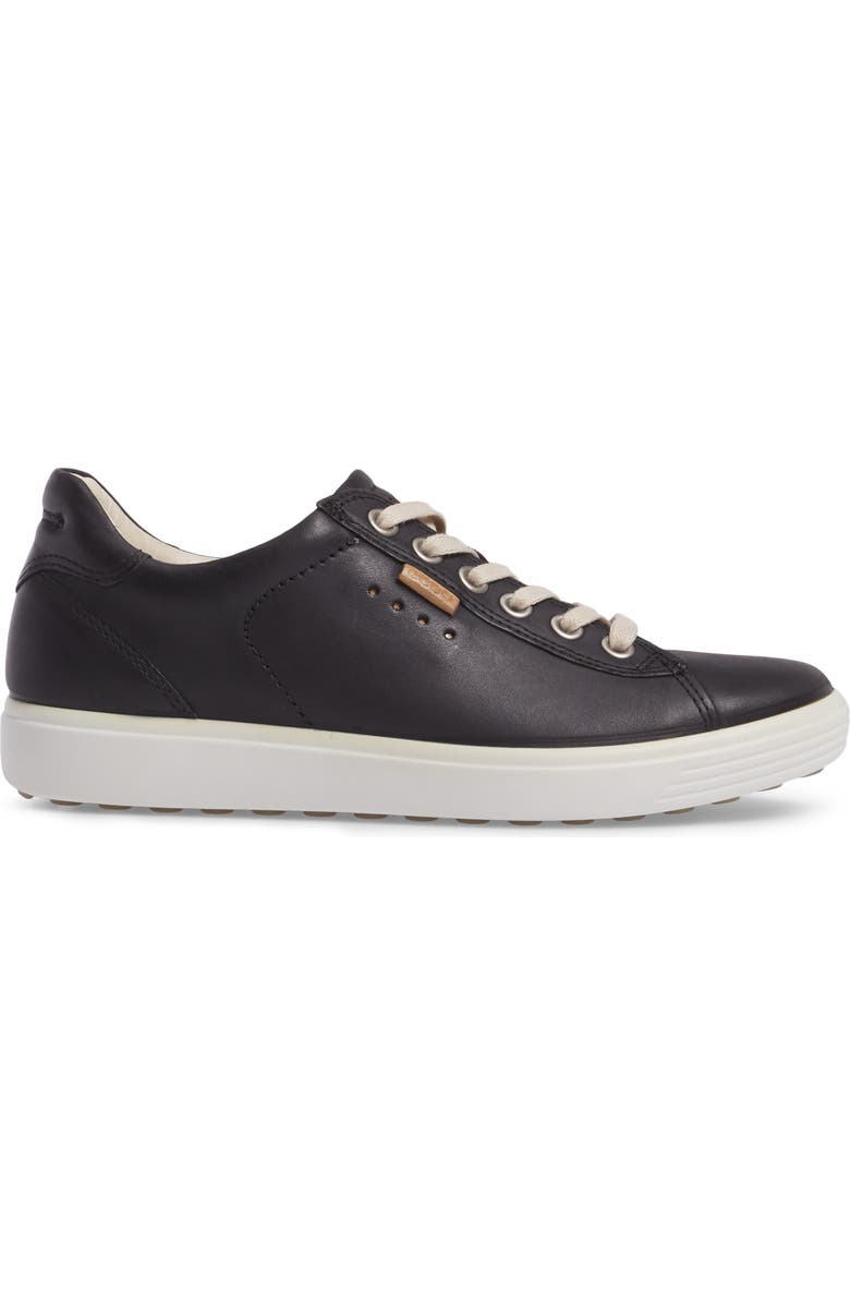 ECCO Soft 7 Long Lace Perforated Sneaker, Alternate, color, 