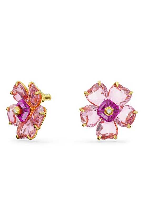 Swarovski Florere Drop Earrings In Pink